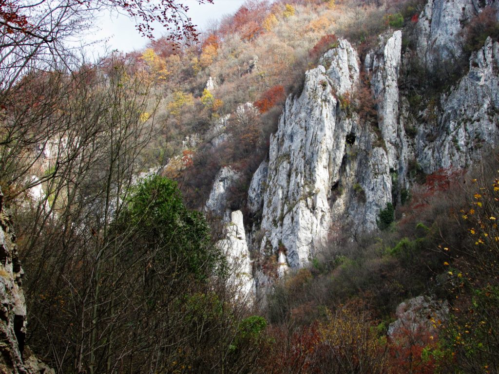 Impozantne stene u kanjonu Kločanice