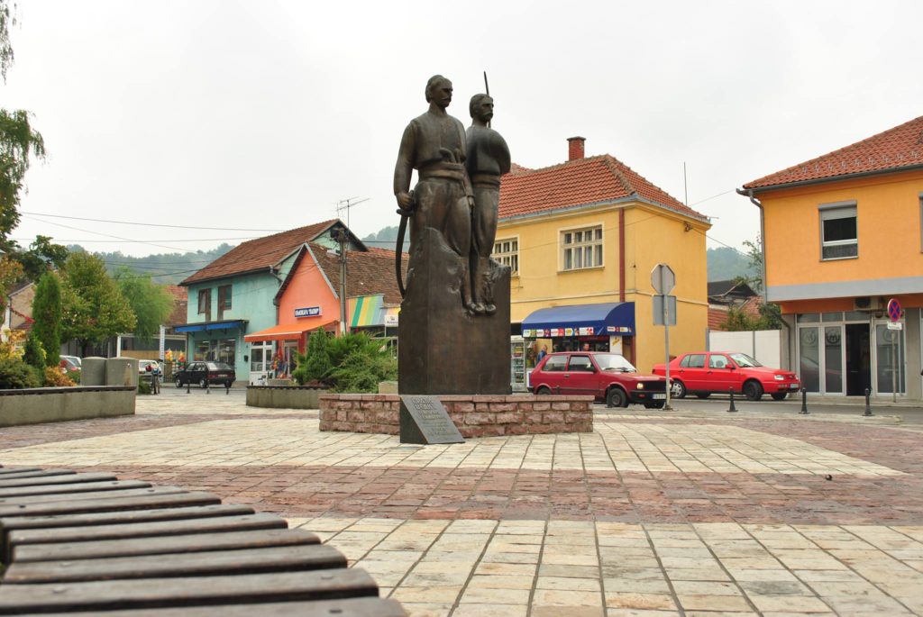 Osečina, Trg Braće Nedić. Foto: Nenad Ikonić