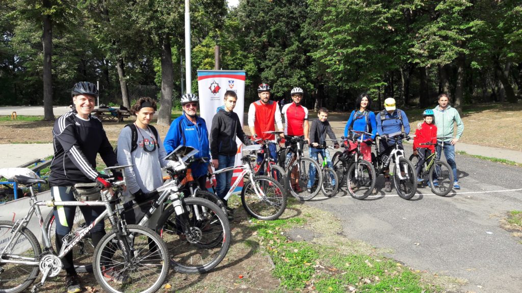 Grupa MTB-orijentiraca na Košutnjaku