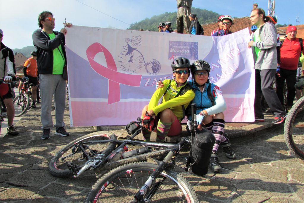 Podrška Ženskom centru Milica: Zajedno dajmo pedalu raku!