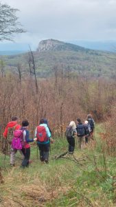 U daljini se vidi vrh Veliki Lisac (Četiri Asa) 1111 m